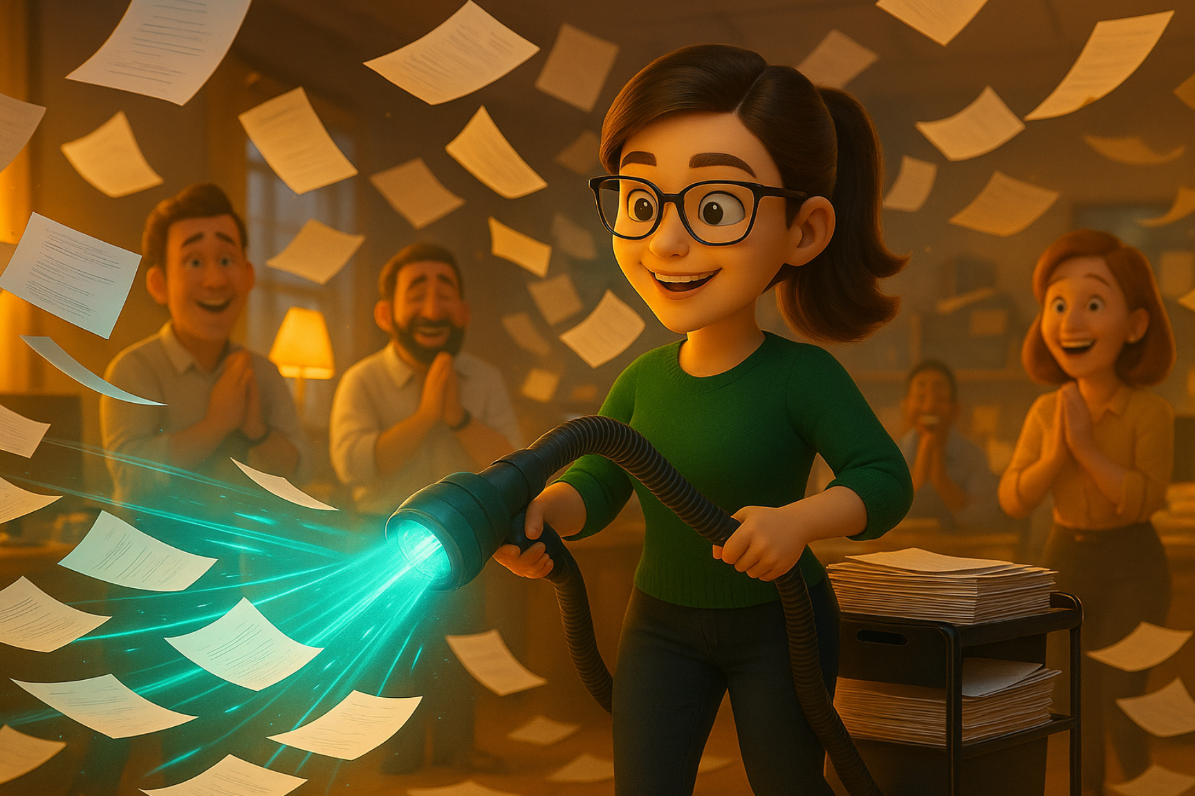 Susan uploads invoices and quotes